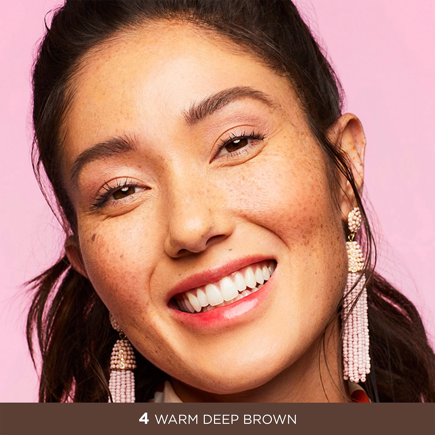 Benefit Cosmetics Gimme Brow+ Tinted Volumizing Eyebrow Gel Color: 4 - Warm Deep Brown - Image 3