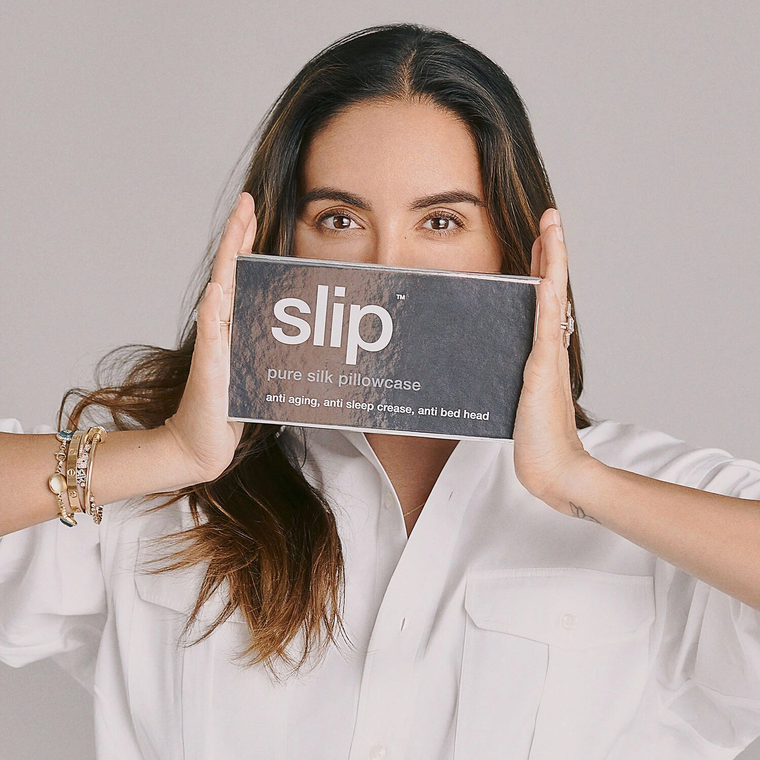 Slip Silk Pillowcase - Standard/Queen Silver - Image 12