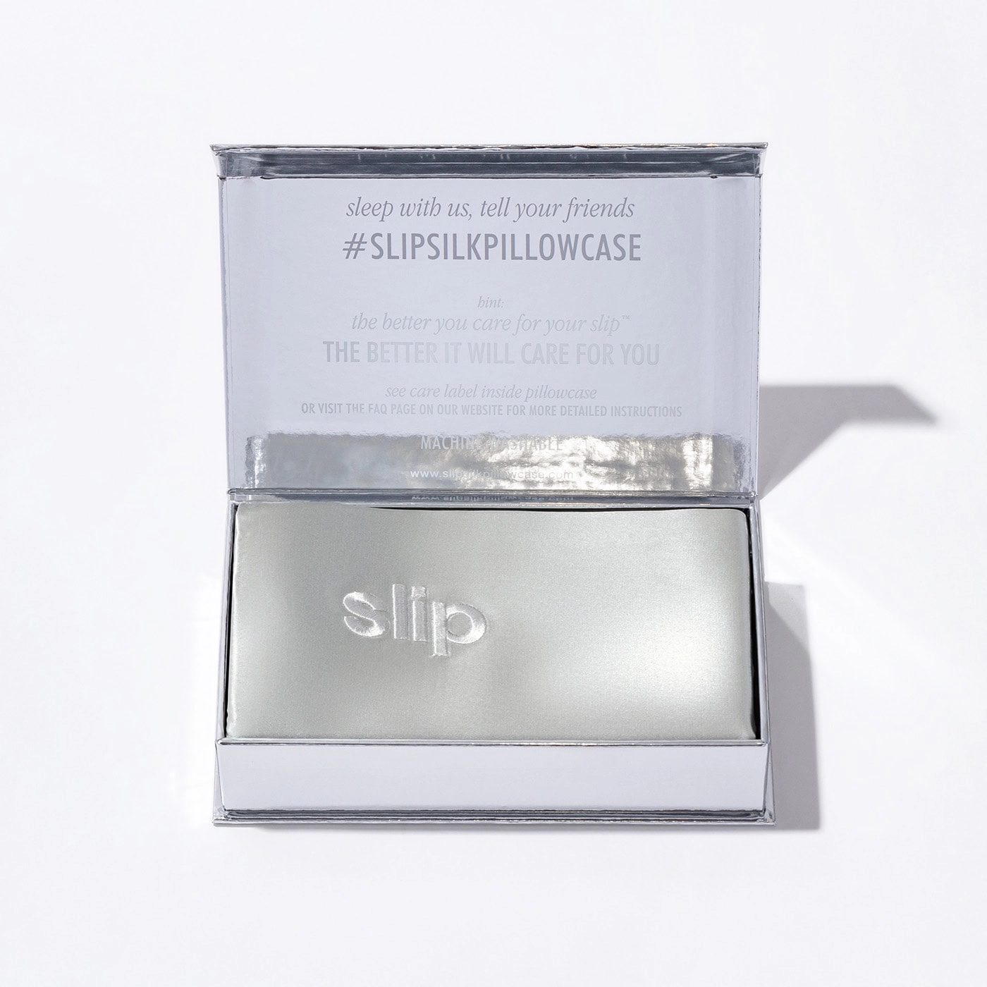 Slip Silk Pillowcase - Standard/Queen Silver - Image 13