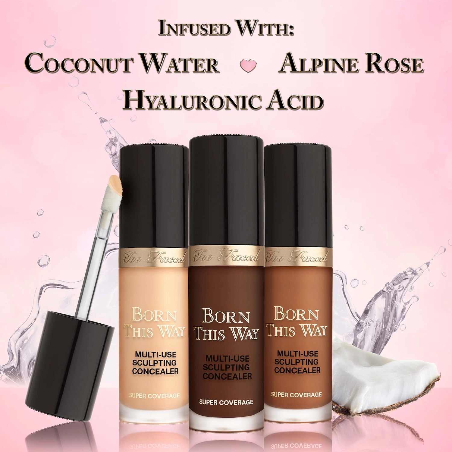 Too Faced Born This Way Super Coverage Multi-Use Longwear Concealer Color: Maple - Image 11