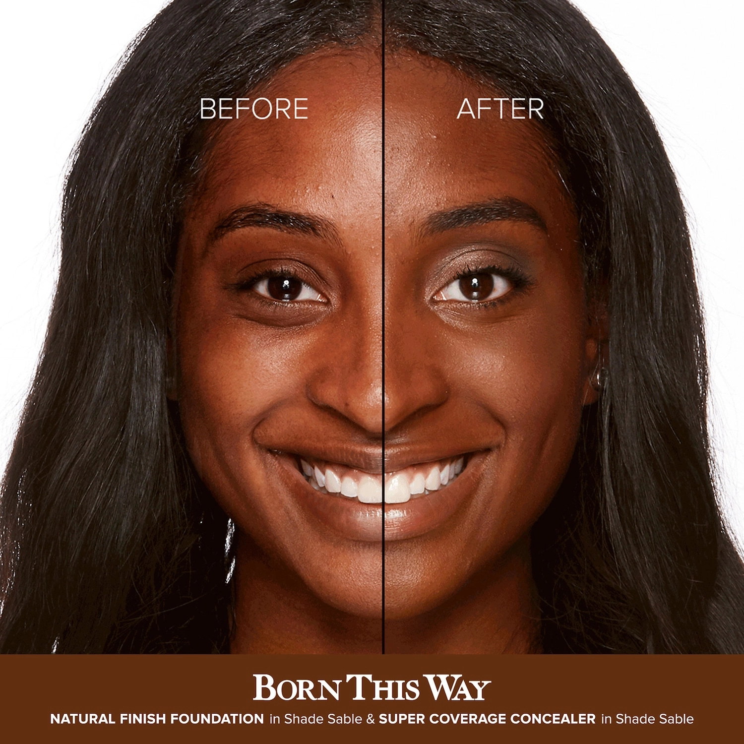 Too Faced Born This Way Natural Finish Longwear Liquid Foundation Color: Sable - Rich with Rosy Undertones - Image 3