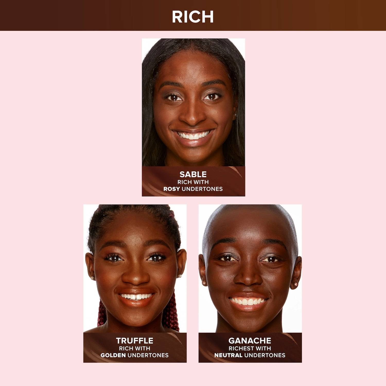 Too Faced Born This Way Natural Finish Longwear Liquid Foundation Color: Sable - Rich with Rosy Undertones - Image 4