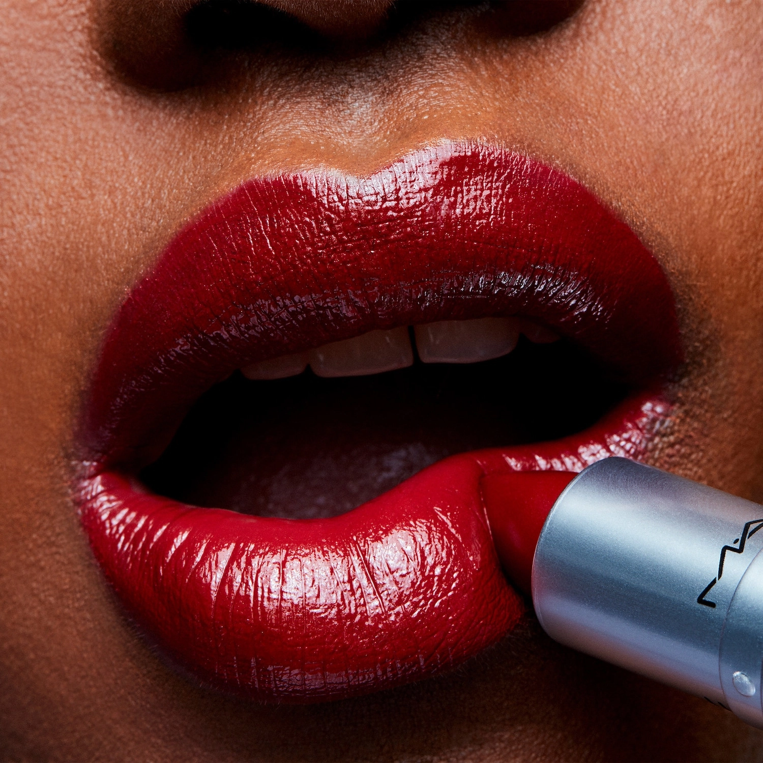 MAC Cosmetics Amplified High-Pigment Lipstick Color: Dubonnet - Image 3