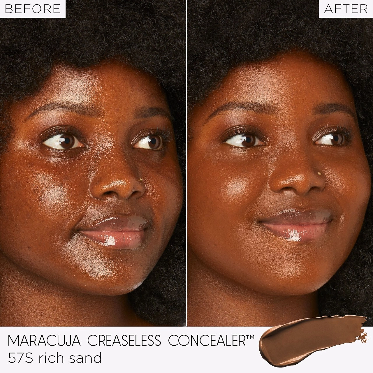 Tarte Maracuja Creaseless Concealer Color 57S Rich Sand - Full Coverage Radiant Finish Vegan - Image 2