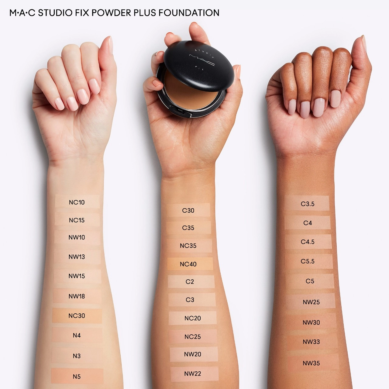 MAC Cosmetics Studio Fix Powder Plus Foundation Color: C4.5 - Peachy Golden - Image 3