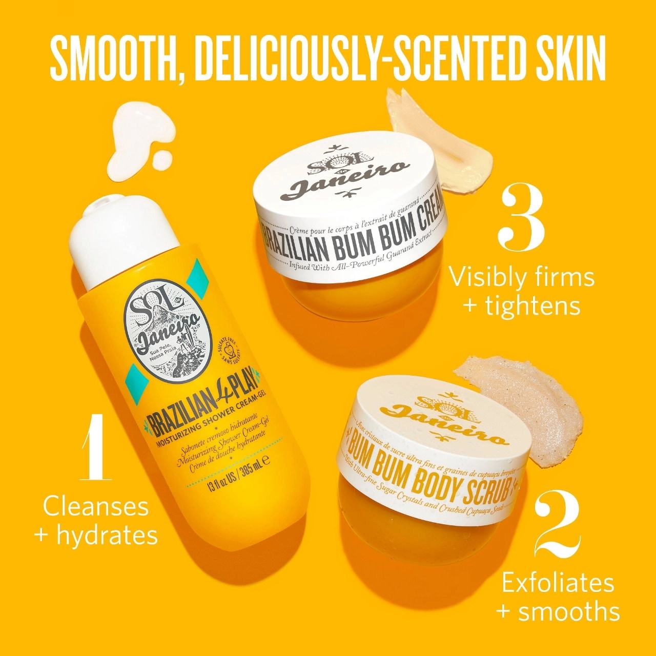 Sol de Janeiro Brazilian 4 Play Moisturizing Shower Cream-Gel Mini 3 oz/90 mL Warm & Spicy Scent - Image 7