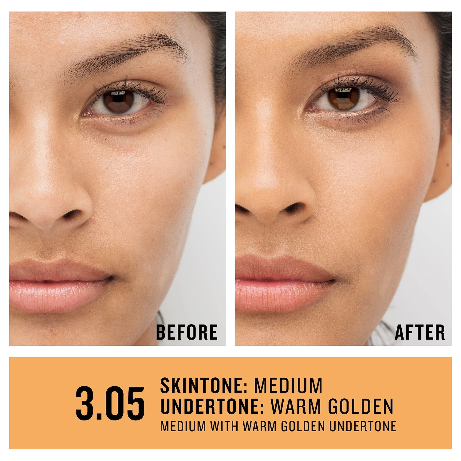 Smashbox Studio Skin 24 Hour Oil-Free Hydra Foundation Color: 3.05 - Medium with Warm Golden Undertone - Image 3
