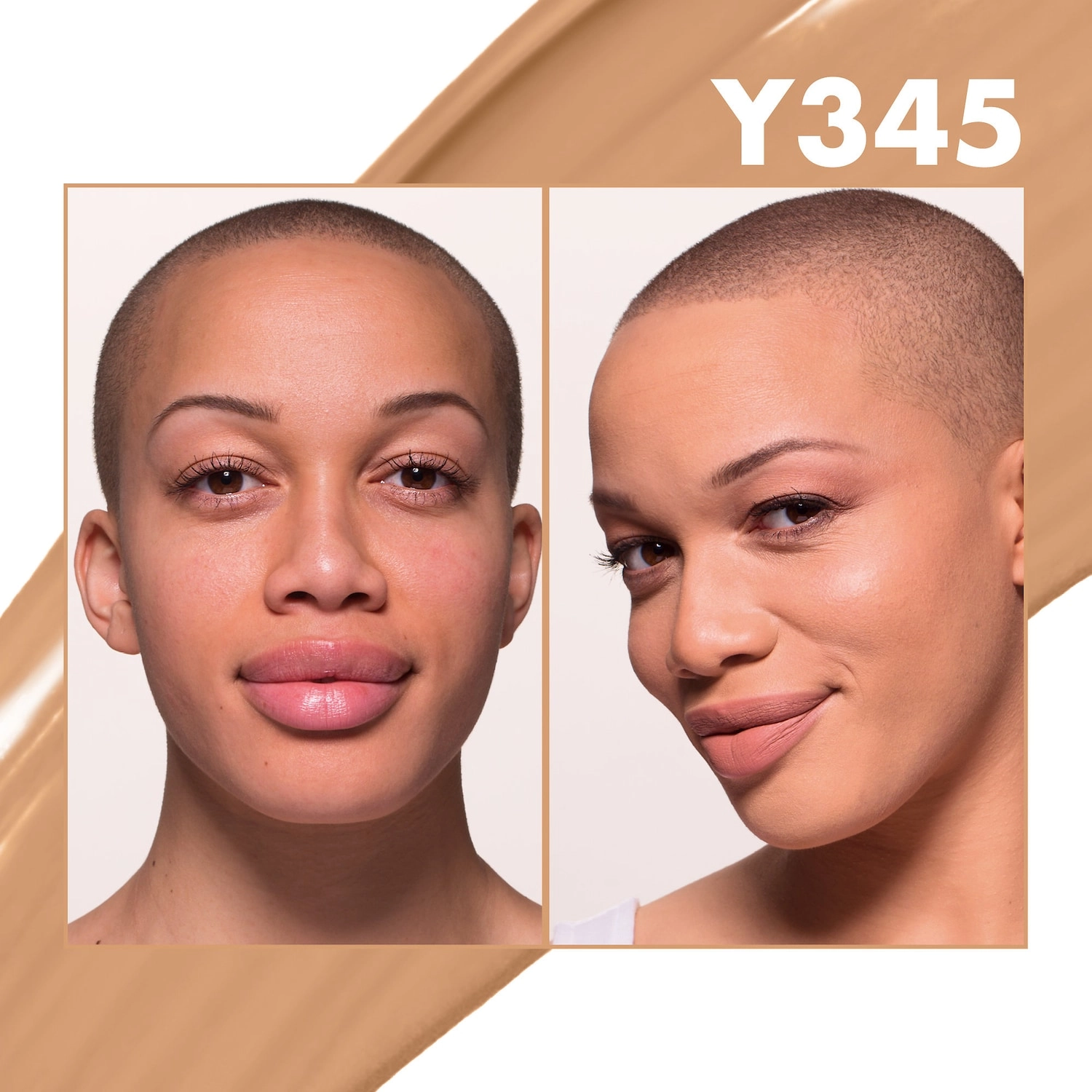 MAKE UP FOR EVER Matte Velvet Skin Full Coverage Foundation - Y345 Natural Beige - Image 3