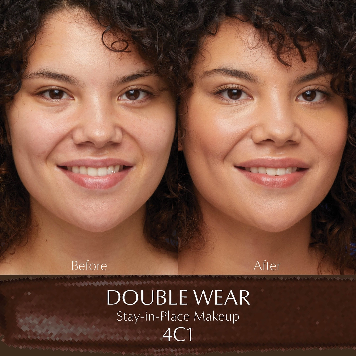 Estée Lauder Double Wear Stay-in-Place Foundation 4C1 Outdoor Beige - Medium Tan with Cool Rosy Undertones - Image 3