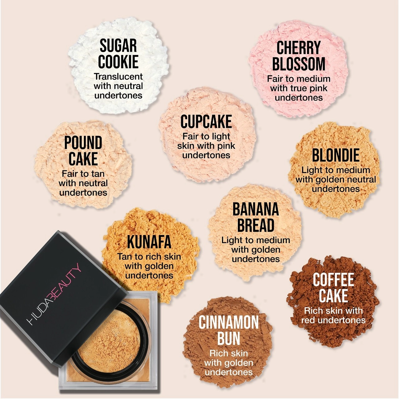 HUDA BEAUTY Easy Bake Loose Baking & Setting Powder Color: Pound Cake - Image 7