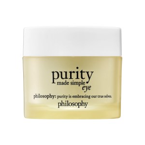 philosophy Purity Made Simple Hydra-Bounce Eye Gel 0.5 oz/15 mL Vitamin C Dark Circles Dryness Oily, Combo, Normal Skin