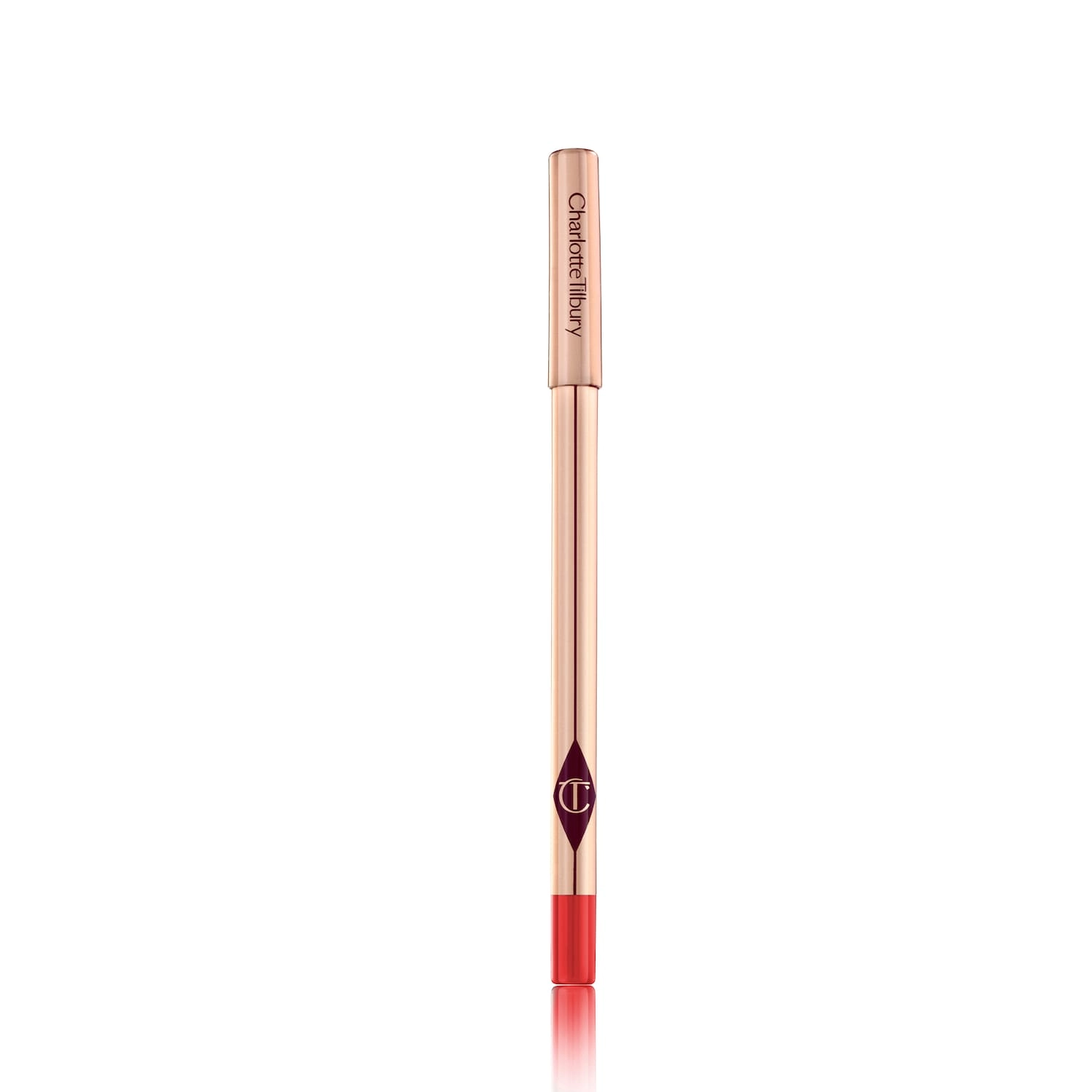 Charlotte Tilbury Lip Cheat Lip Liner in Kiss 'N' Tell - Scarlet Red Vegan - Image 7