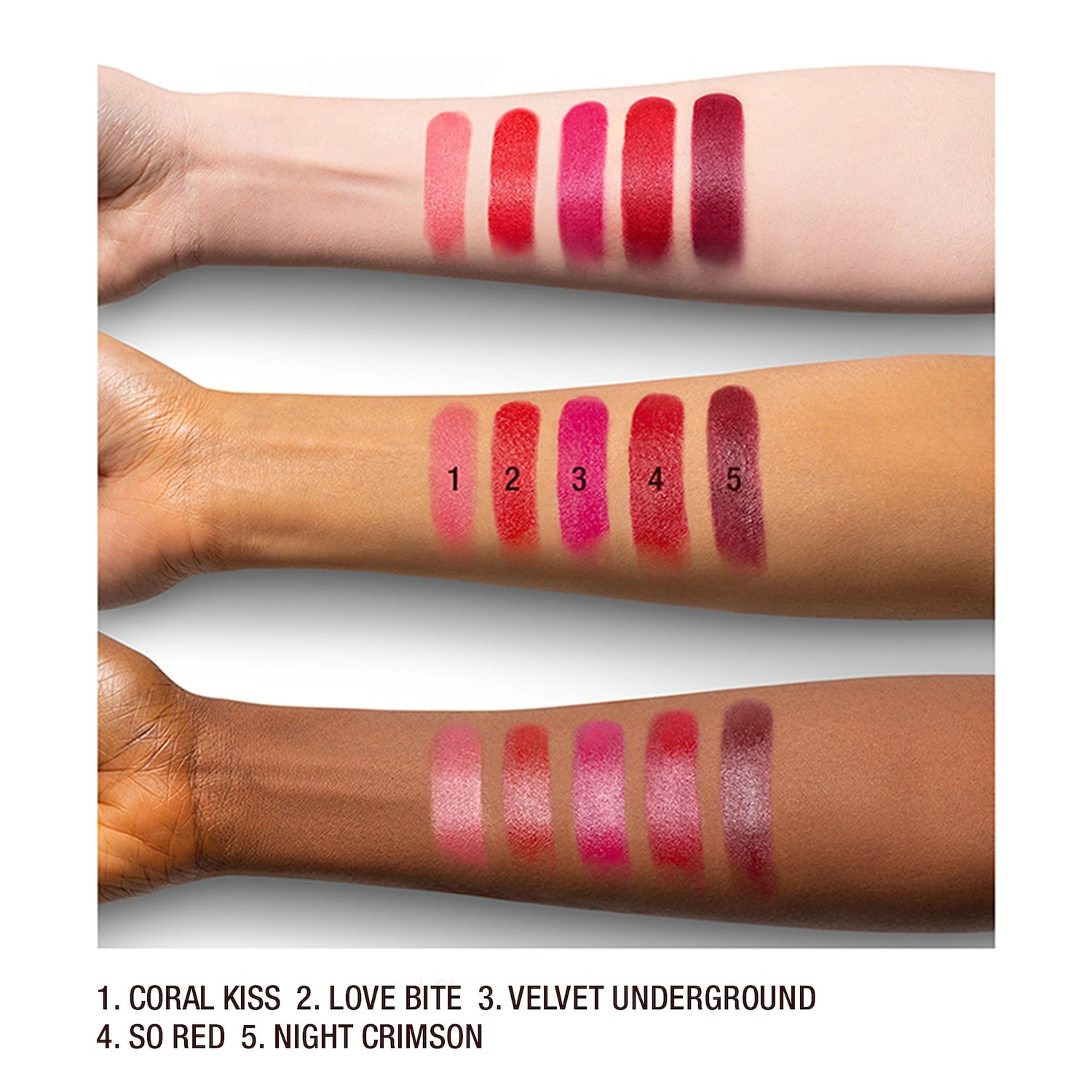 Charlotte Tilbury K.I.S.N.G Lipstick Color: Night Crimson - Plum Red - Image 7