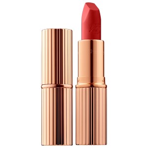 Charlotte Tilbury Hot Lips Lipstick Color: Hot Emily - Bright Warm Coral