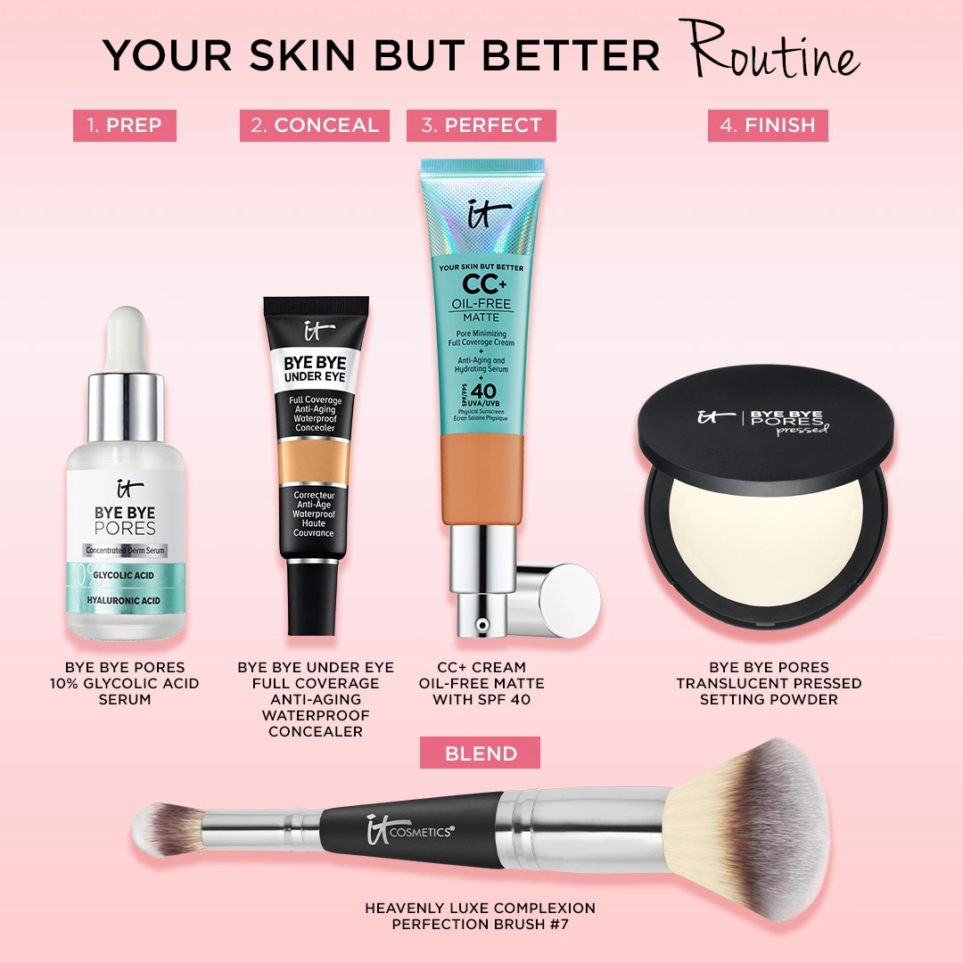 IT Cosmetics Your Skin But Better™ CC+™ Oil-Free Matte with SPF 40 in Deep - Full Coverage, Matte Finish - Image 12