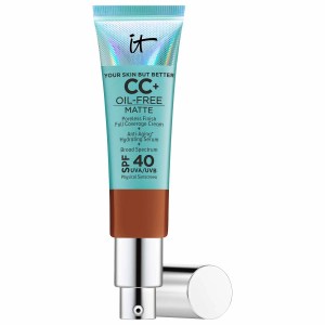 IT Cosmetics Your Skin But Better™ CC+™ Oil-Free Matte with SPF 40 in Deep - Full Coverage, Matte Finish