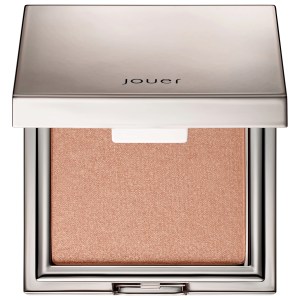 Jouer Cosmetics Powder Highlighter in Citrine - Shimmering Gold, Vegan, Shimmer Finish