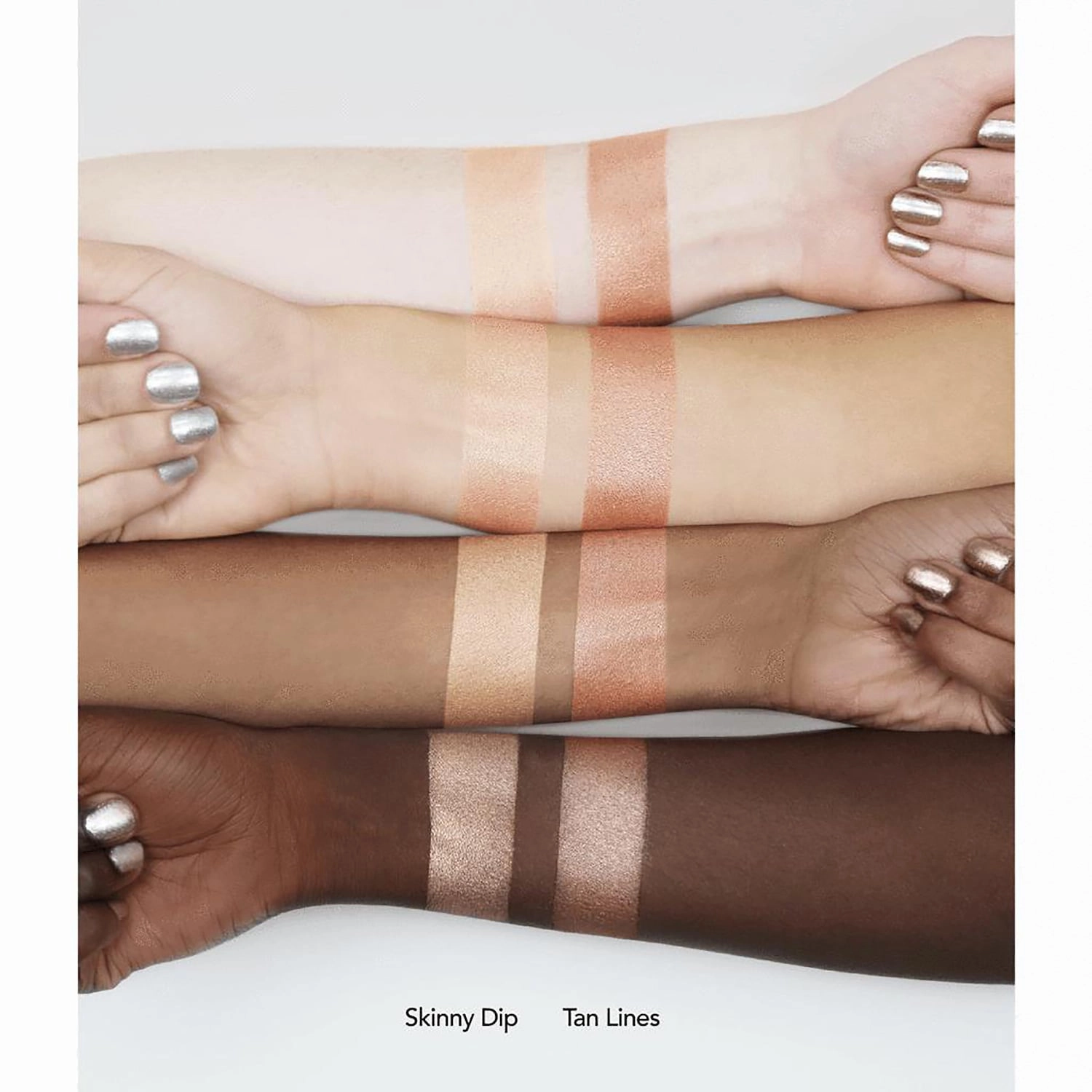 Jouer Cosmetics Powder Highlighter Color: Skinny Dip - Shimmering Golden Peach - Image 4