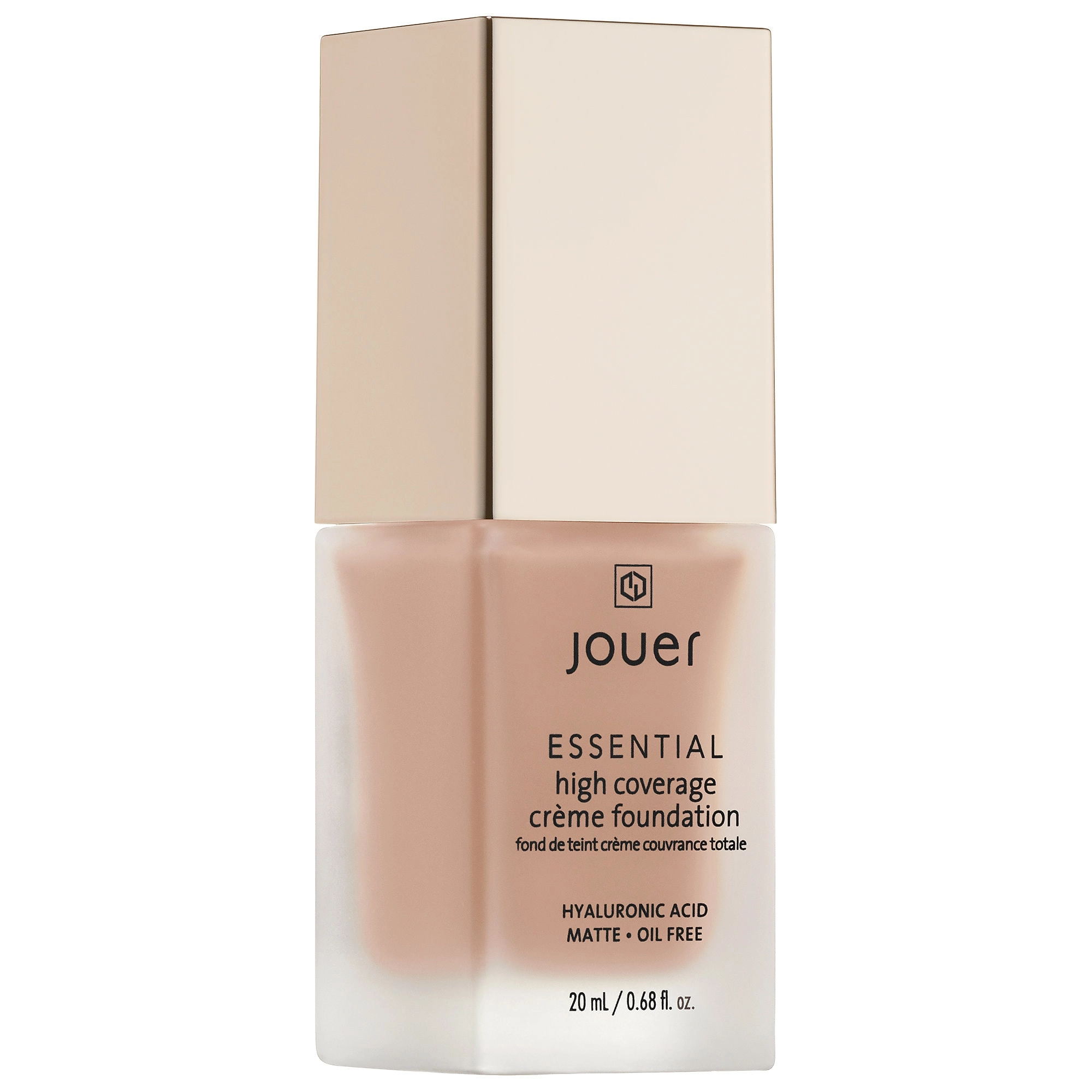 Jouer Cosmetics Essential High Coverage Crème Foundation in Cool Beige - Full Coverage, Matte Finish