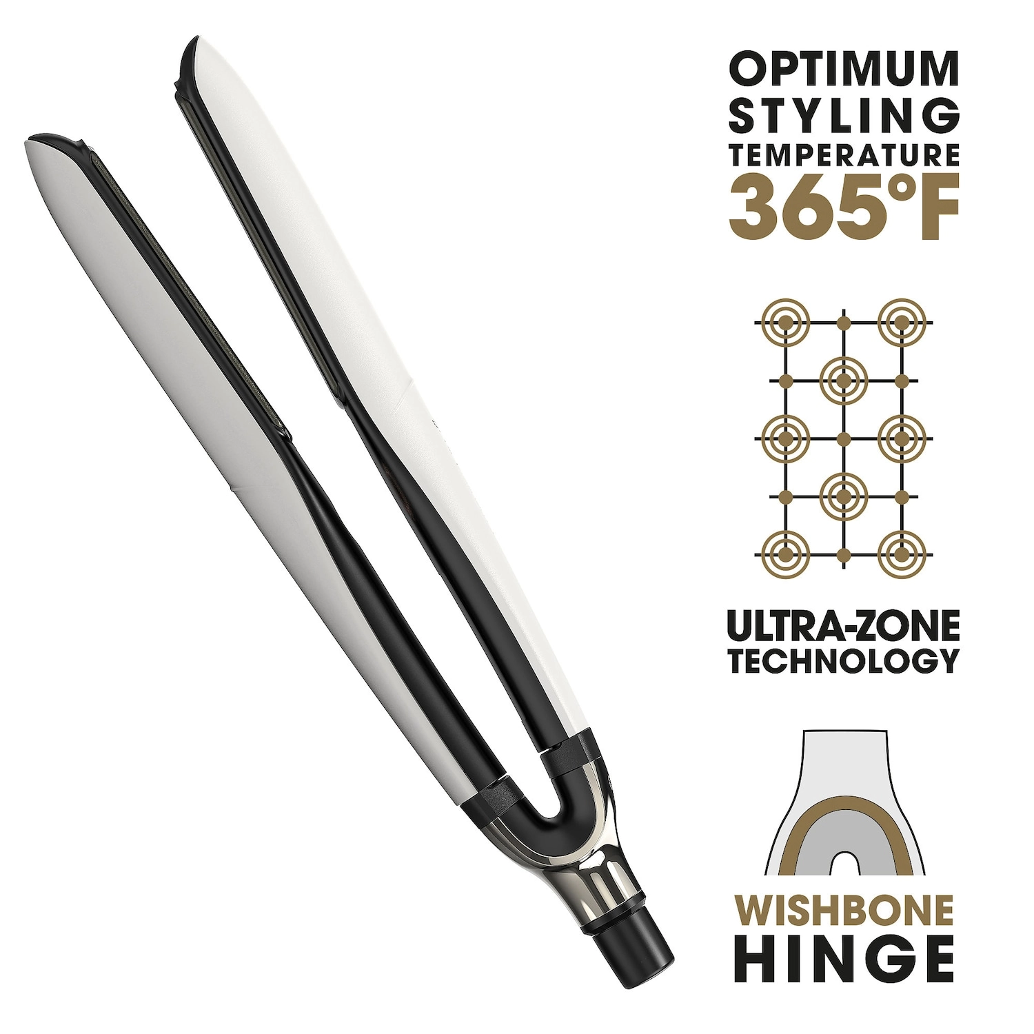 ghd Platinum+ Styler - 1" Flat Iron, White/Off-white Limited Edition - Image 4