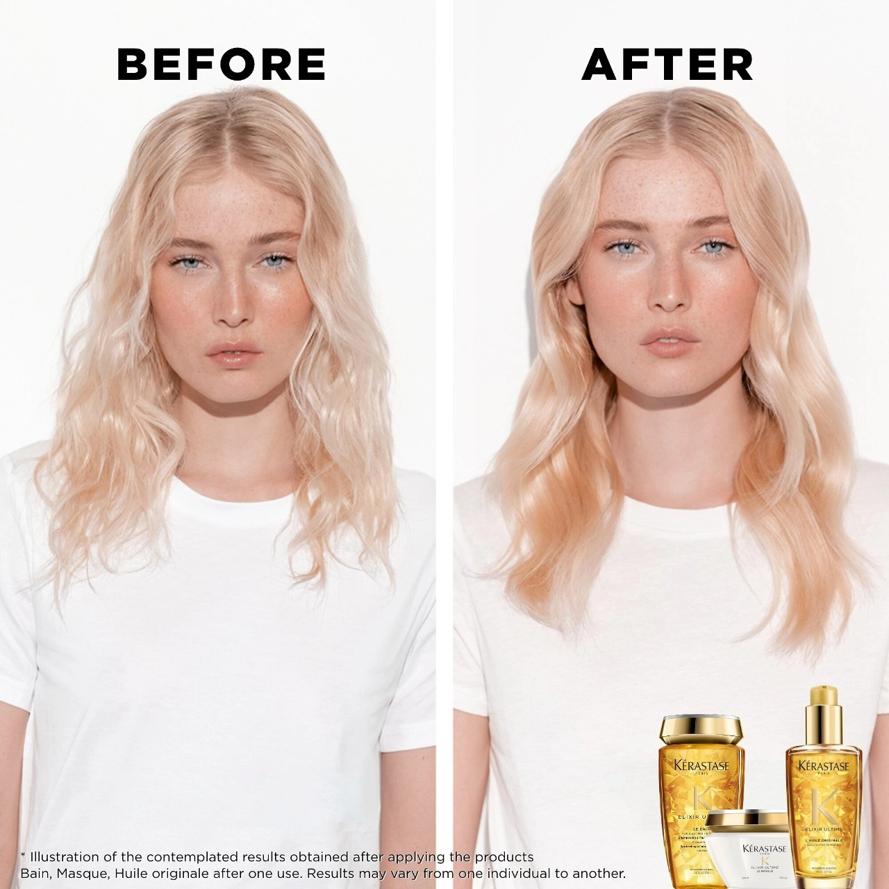 Kérastase Elixir Ultime Hydrating Shampoo 8.5 oz/250 mL High Shine Finish Hydrating All Hair Types - Image 3