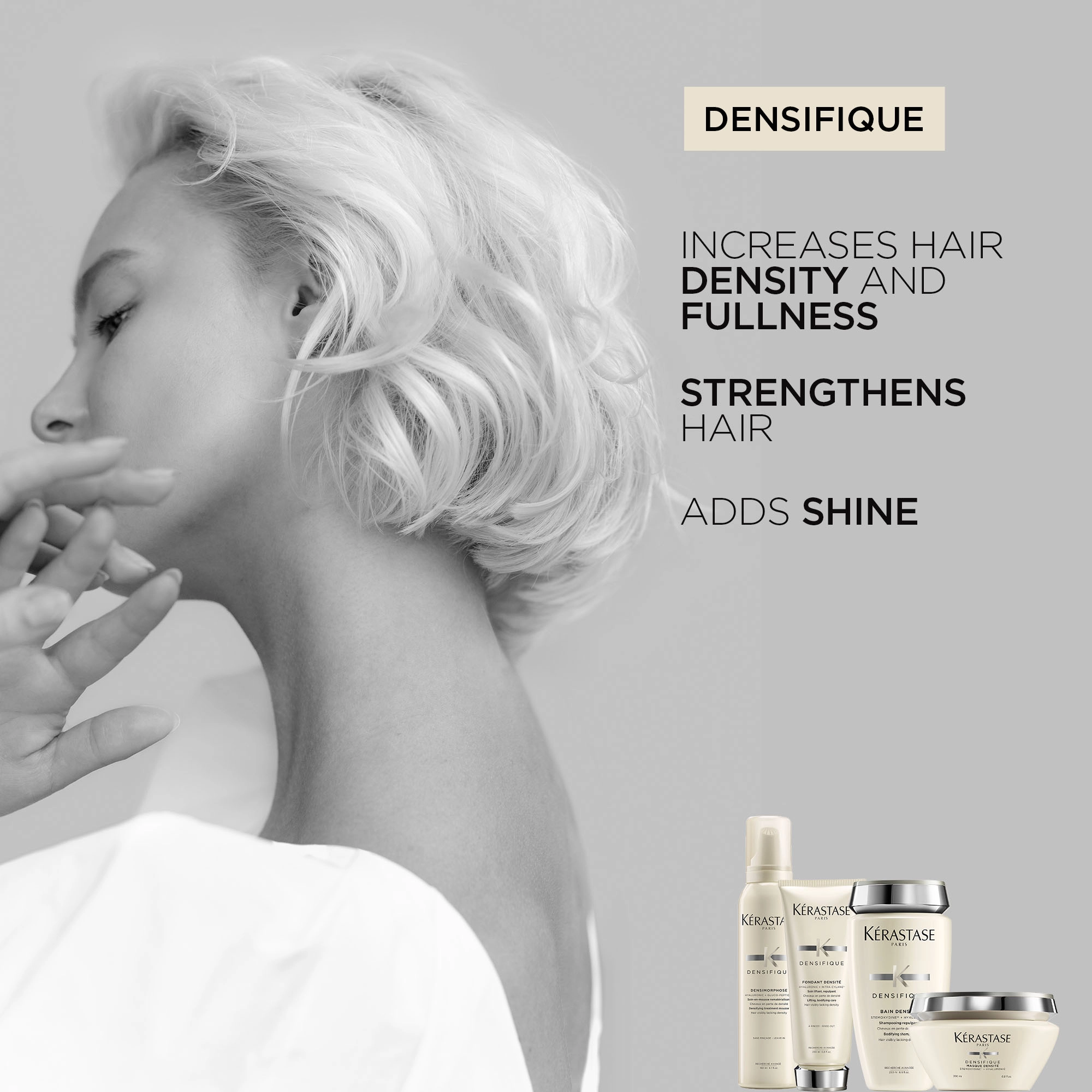 Kérastase Densifique Thickening Shampoo for Thinning Hair 8.5 oz/250 mL Hyaluronic Acid - Image 5