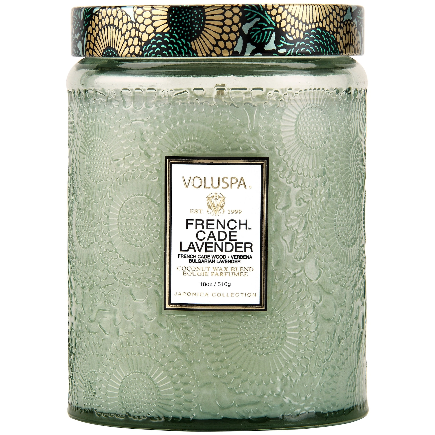 VOLUSPA French Cade & Lavender Glass Jar Candle 18 oz/ 510 g - Image 6