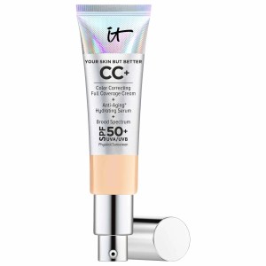 IT Cosmetics CC+ Cream Full Coverage Color Correcting Foundation with SPF 50+ Color: Light Medium