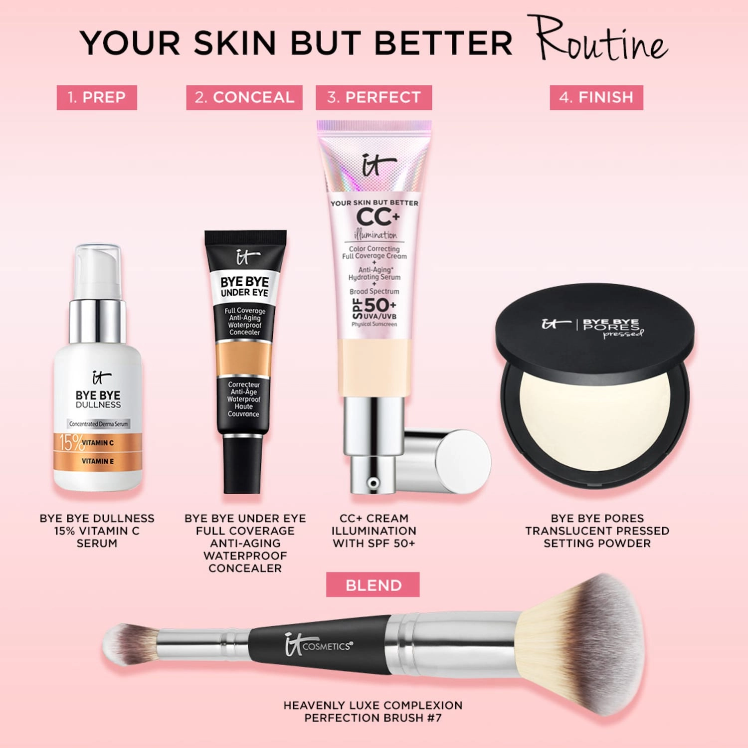 IT Cosmetics Your Skin But Better CC+ Illumination Cream with SPF 50+ in Light Medium - Image 12