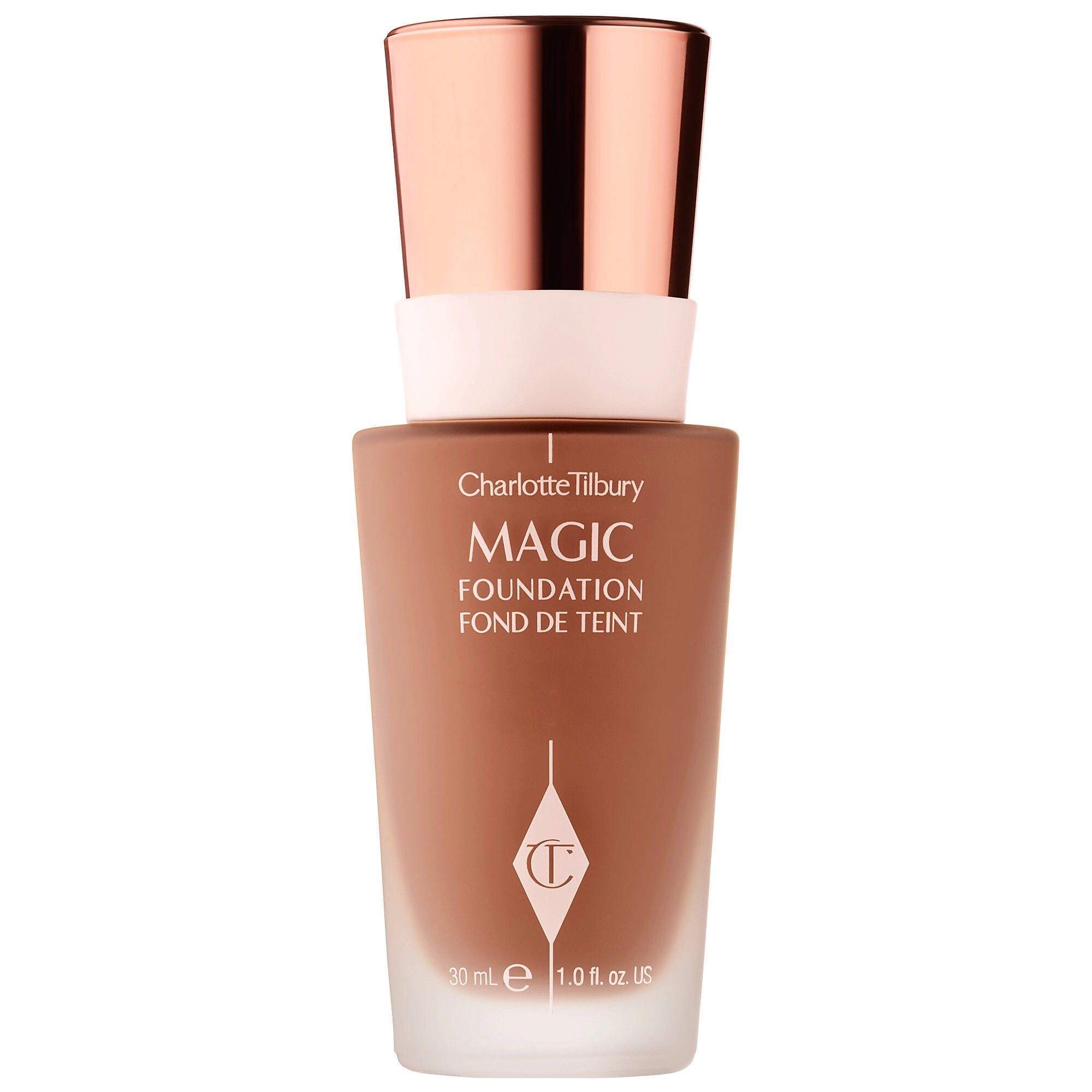 Charlotte Tilbury Magic Foundation 10 - Warm Amber for Deep to Dark Skin Tones with Neutral to Red Undertones