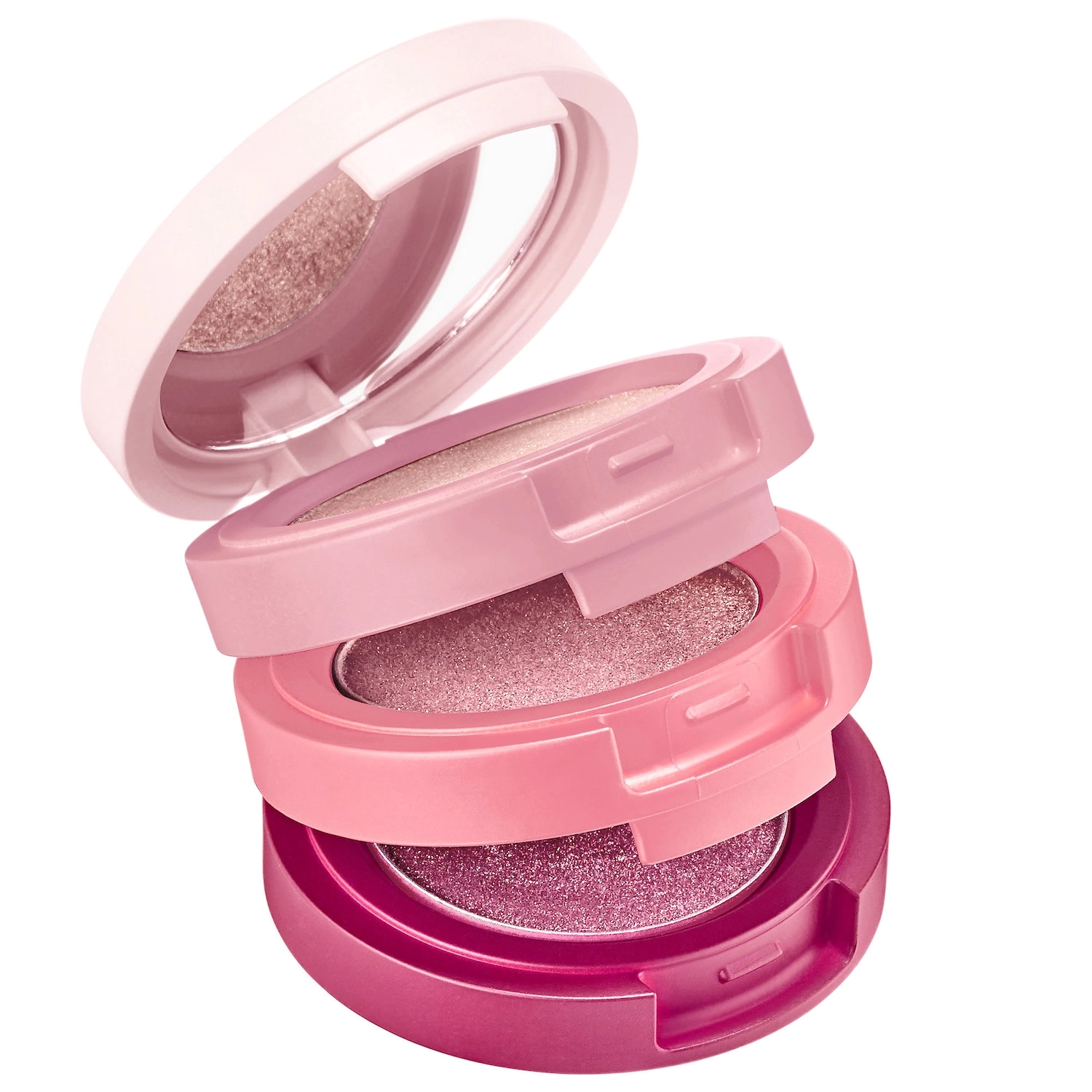 Kaja Eye Bento Bouncy Eyeshadow Trio in Rosewater - Champagne Cream, Ballerina Pink, & Deep Plum - Image 5