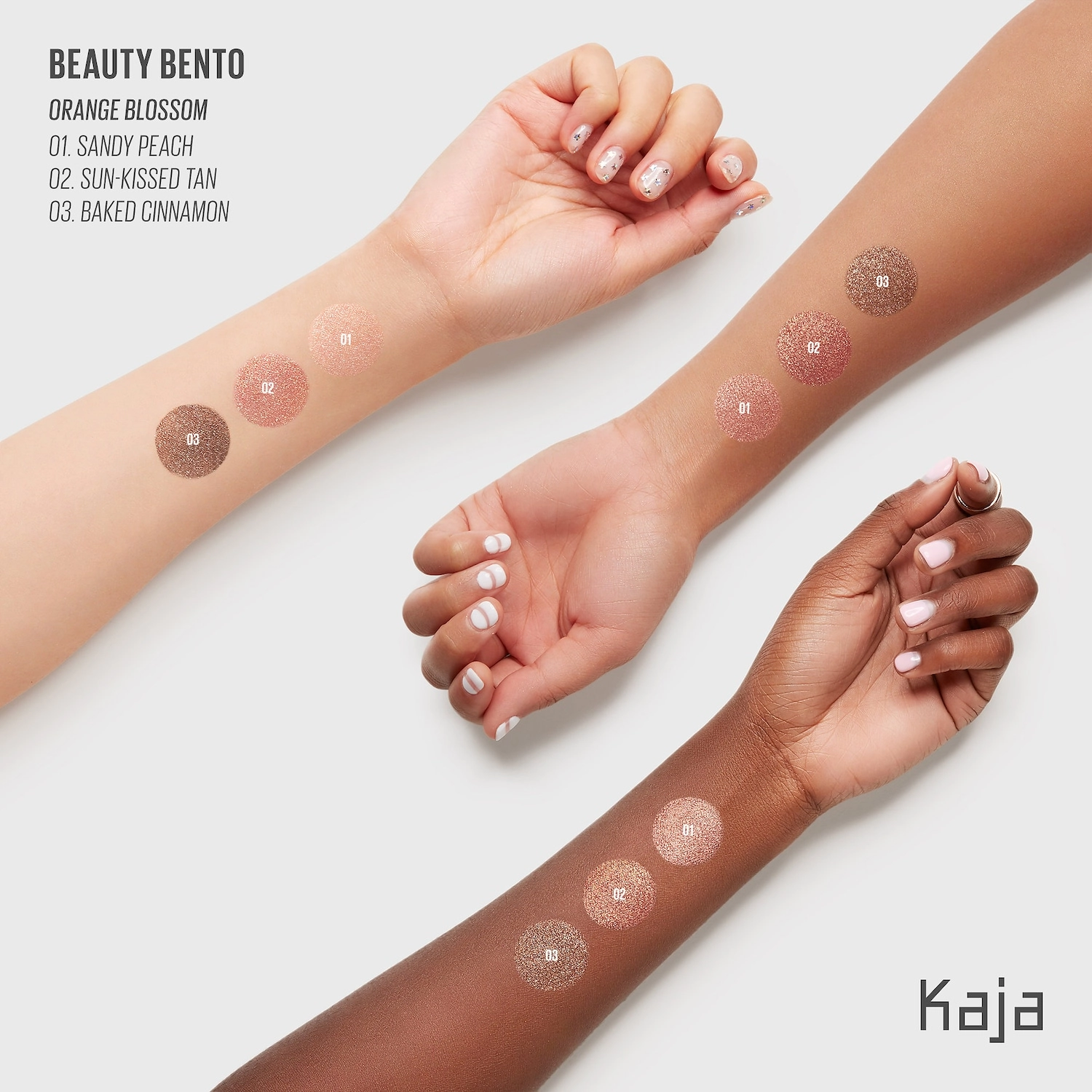 Kaja Eye Bento Bouncy Eyeshadow Trio - Orange Blossom - Image 4