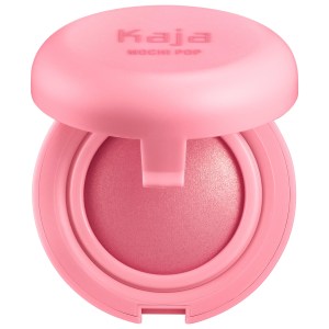 Kaja Mochi Pop Bouncy Blush 01 Aura - Warm Peachy Pink with Golden Shimmer Vegan