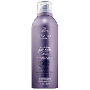 ALTERNA Haircare CAVIAR Anti-Aging Restructuring Bond Repair Leave-in Treatment Mousse 8.5 oz/241g