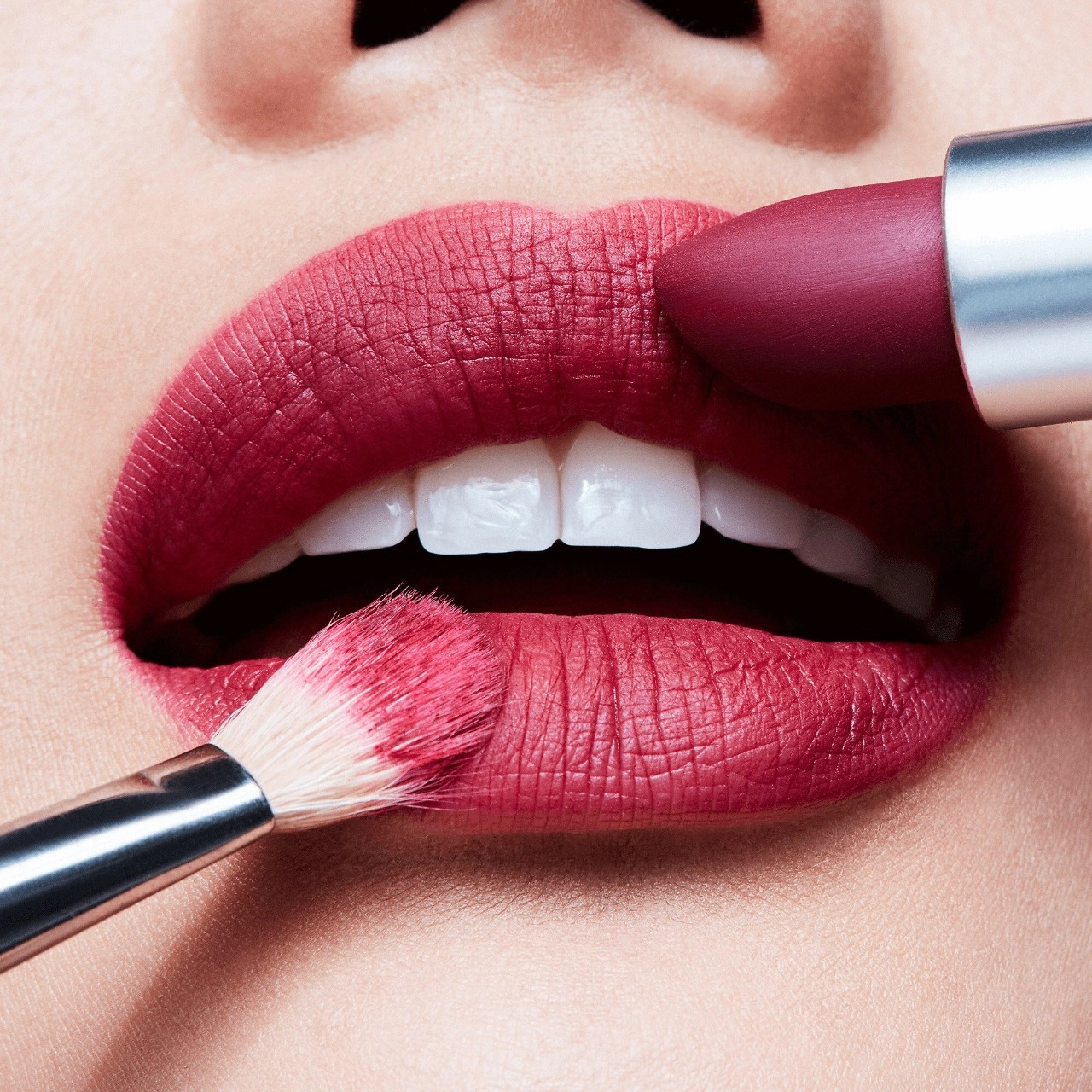 MAC Cosmetics Powder Kiss Lipstick Color: Burning Love - Deepened Red Wine - Image 3