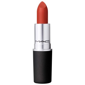 MAC Cosmetics Powder Kiss Lipstick Color: Devoted to Chili - Warm Brick Red