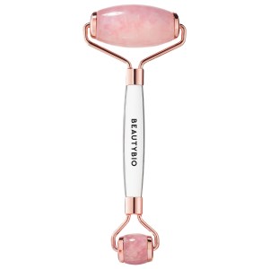 BeautyBio Contouring + De-Puffing Rose Quartz Roller