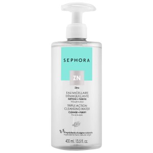 SEPHORA COLLECTION Triple Action Cleansing Water - Cleanse + Purify 13.5 oz/400 mL Vegan