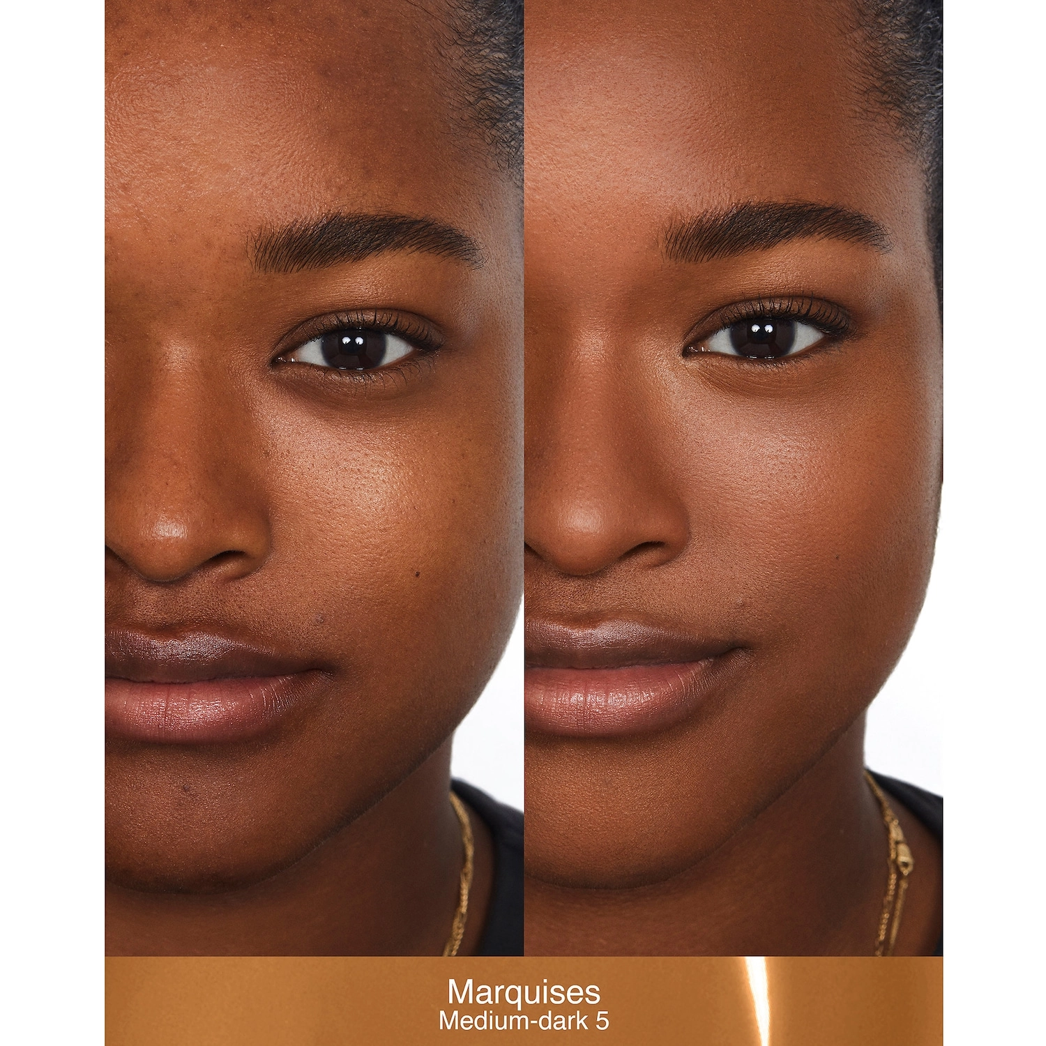 NARS Sheer Glow Foundation Color: Marquises - MD5 - Medium-Deep to Deep with Warm Undertones - Image 4