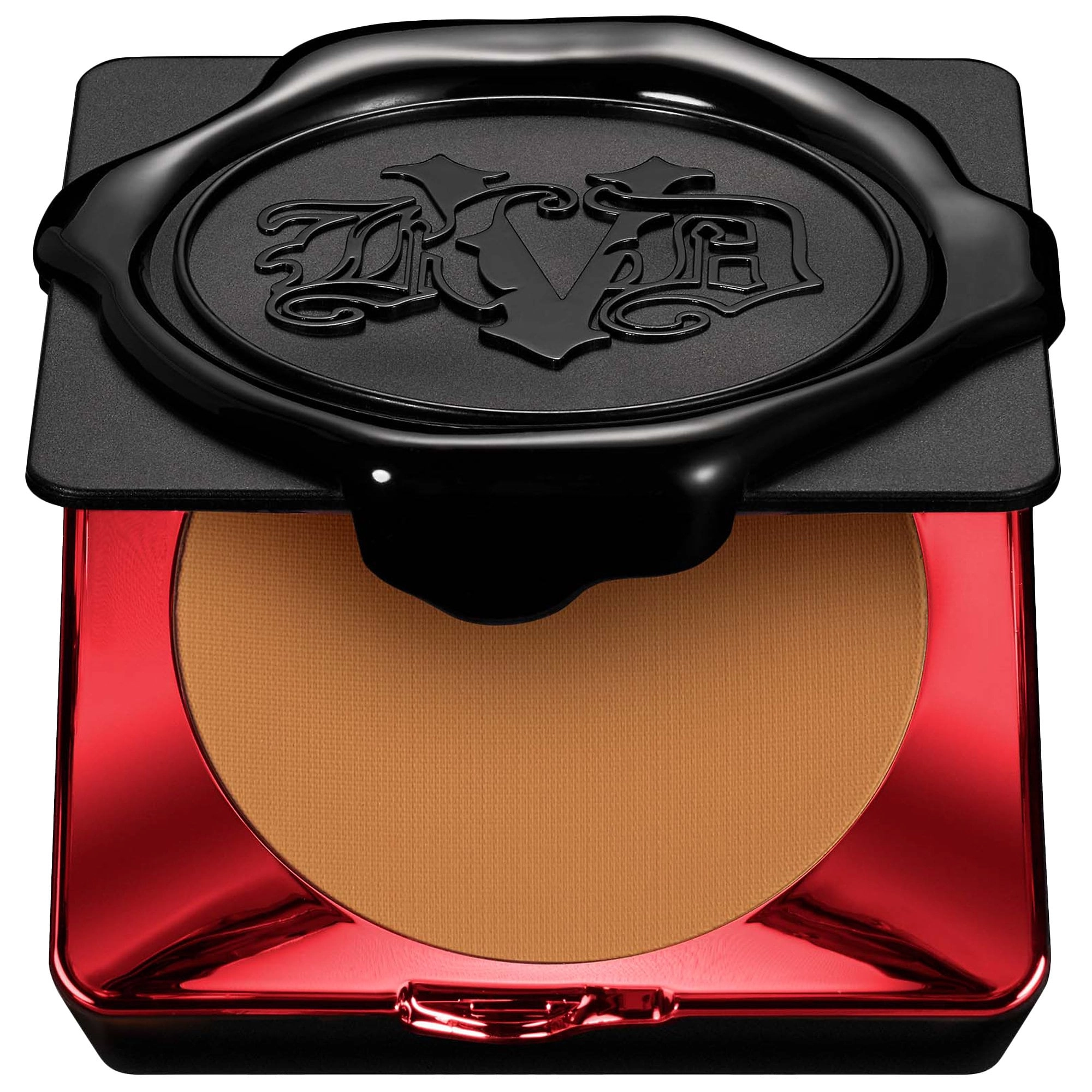 KVD Beauty Lock-It Powder Foundation Color: 190 Tan Deep - Tan-Deep Cinnamon Vegan Refill Available