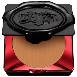 KVD Beauty Lock-It Powder Foundation 185 Tan Deep - Vegan Full Coverage Pressed Powder