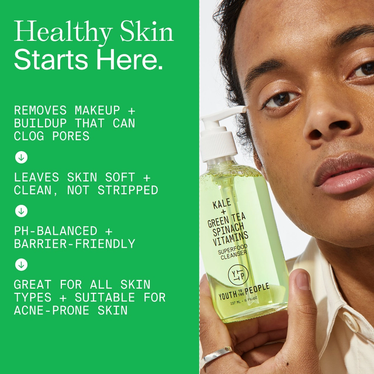 Youth To The People Mini Superfood Gentle Antioxidant Refillable Cleanser - 2 oz/ 59 mL - Image 5