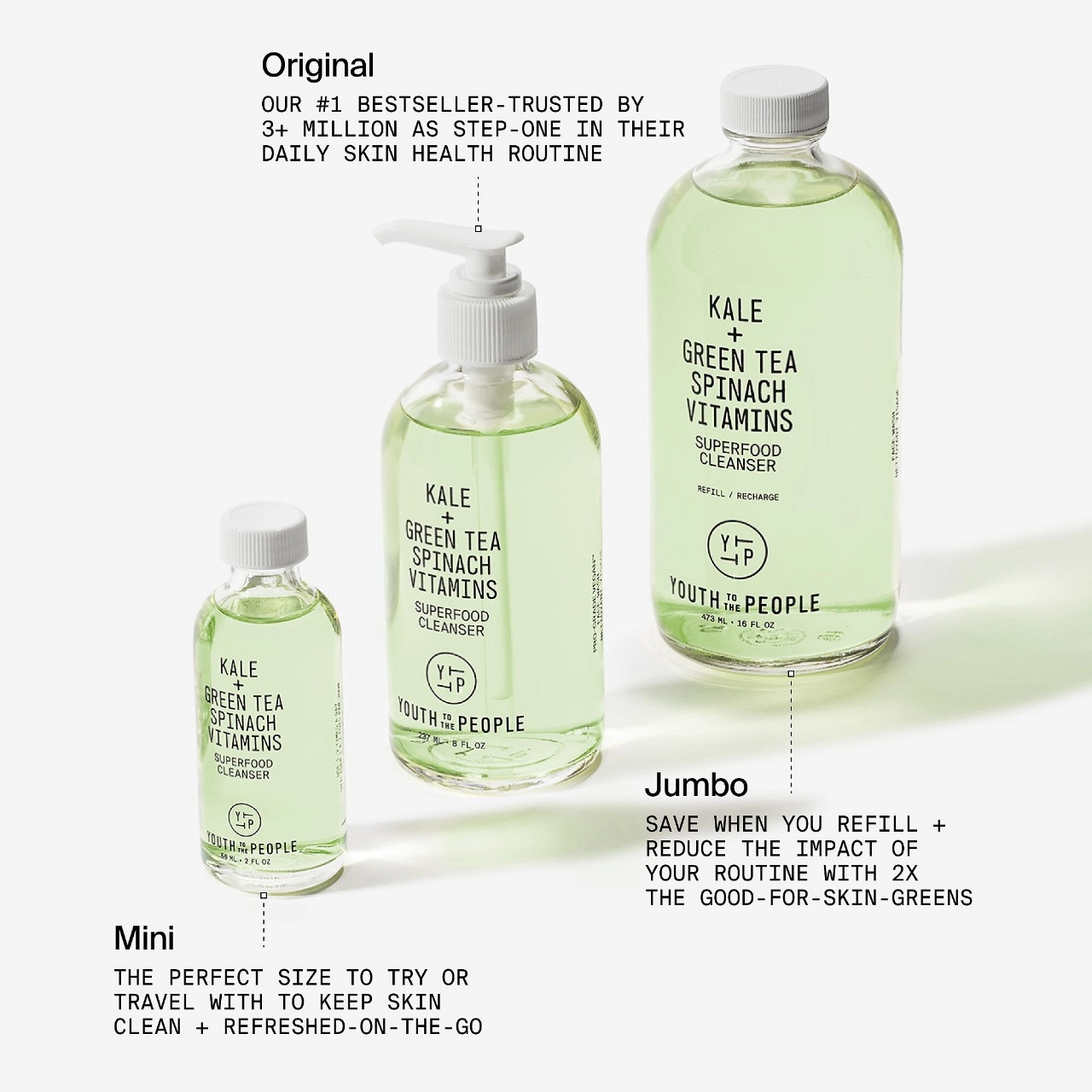 Youth To The People Mini Superfood Gentle Antioxidant Refillable Cleanser - 2 oz/ 59 mL - Image 16