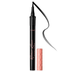 Benefit Cosmetics Roller Liner Waterproof Liquid Eyeliner - Black, Long-wearing Matte Finish