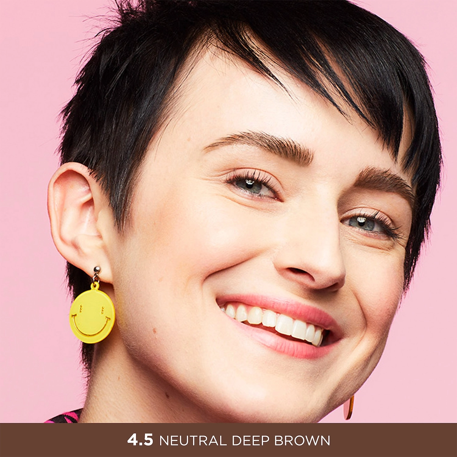 Benefit Cosmetics Gimme Brow+ Tinted Volumizing Eyebrow Gel Color: 4.5 - Neutral Deep Brown - Image 3