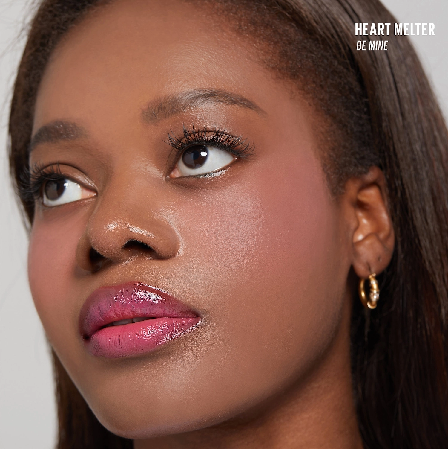 Kaja Heart Melter Lip Gloss Stick 04 Be Mine - Punchy Fuschia Berry Vegan - Image 7