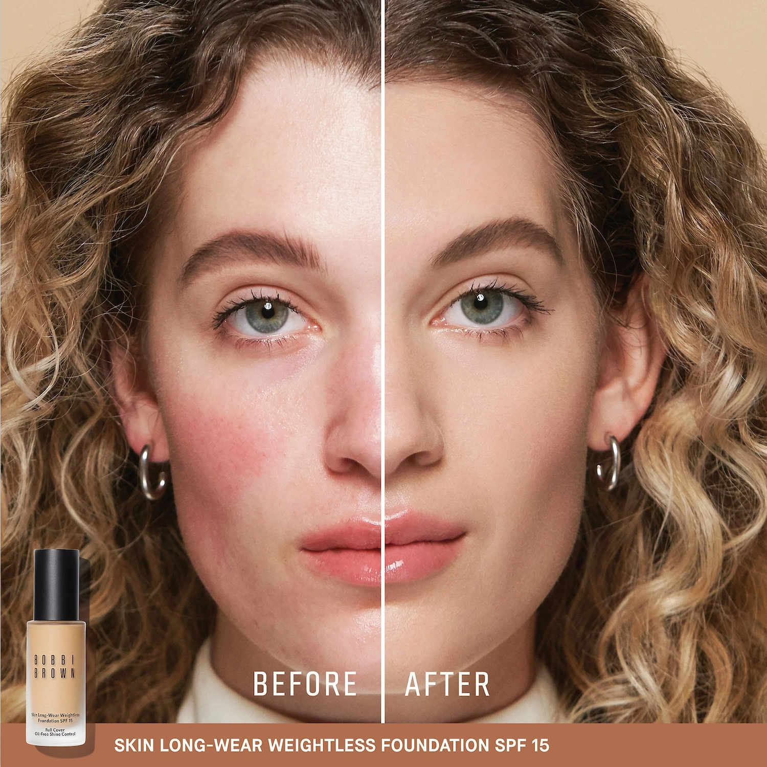 Bobbi Brown Skin Long-Wear Weightless Foundation SPF 15 - Golden Beige (W-048) - Image 3