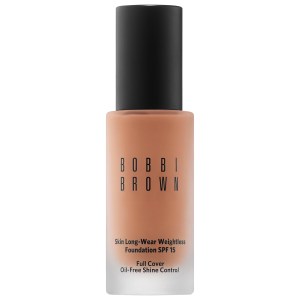 Bobbi Brown Skin Long-Wear Weightless Foundation SPF 15 - Neutral Almond (N-080) - Dark Brown with a Balance of Yellow and Red for Dark Skin