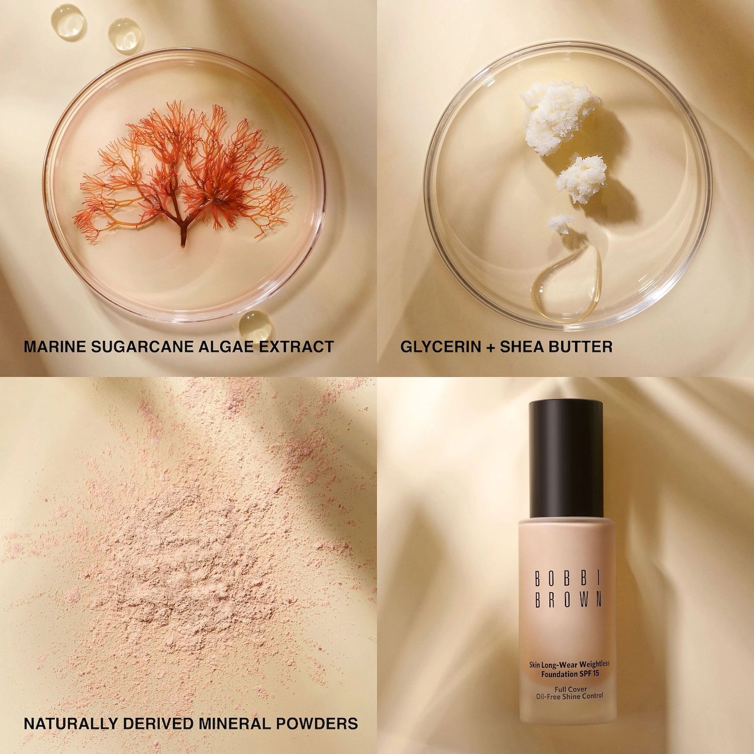 Bobbi Brown Skin Long-Wear Weightless Foundation SPF 15 Color: Neutral Golden (N-070) - Image 6