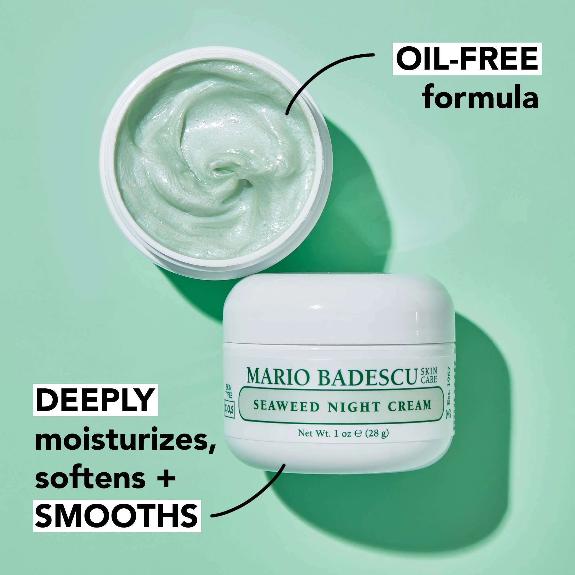 Mario Badescu Seaweed Night Cream 1 oz / 28 g Vegan - Image 4
